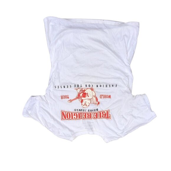 Vintage True Religion Shirt XXL BIG LOGO WHITE - Picture 4 of 8